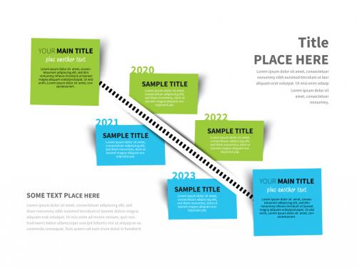 Diagonal Timeline Infographic Layout - 167014715