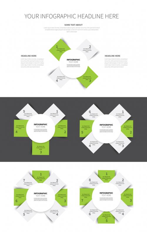 Overlapping Cirlces and Squares Infographic Layout 2 - 167118726