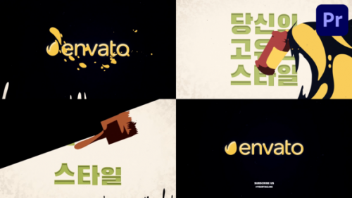 Videohive - Painting Cartoon Logo for Premiere Pro - 48434324 - 48434324