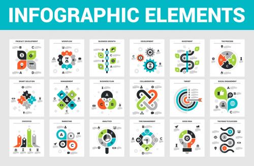 18 Square Infographic Icons 1 - 169026040