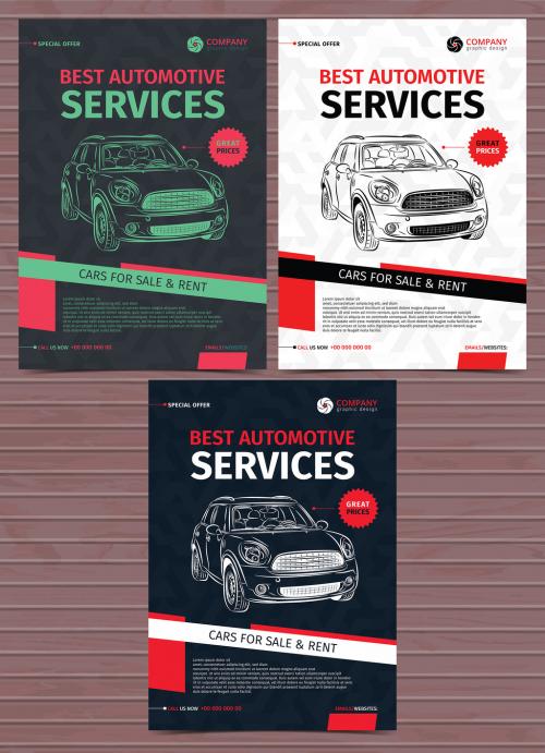 Automotive Services Flyer Layouts 8 - 169854268