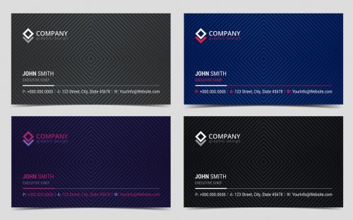 Multipurpose Business Card Layout with Geometric Elements 4 - 169860630