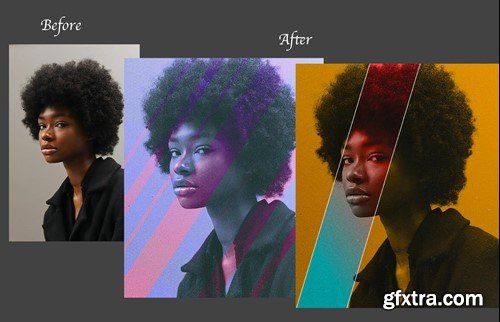 Duotone Photo Effect PSD Template NCADGTL