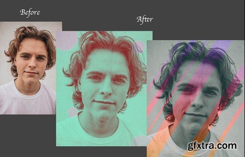 Duotone Photo Effect PSD Template NCADGTL