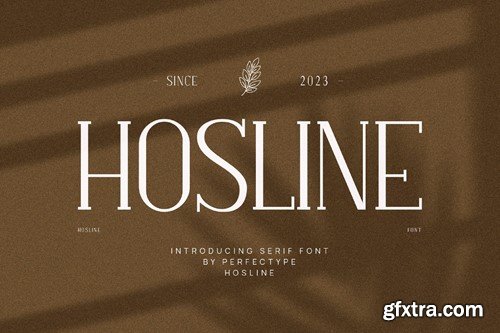 Hosline Modern Serif Font Typeface KBK67SJ