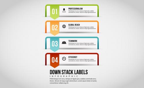 Stacked Label Infographic 1 - 174050376