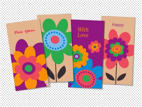 Floral Greeting Card Set - 174351075