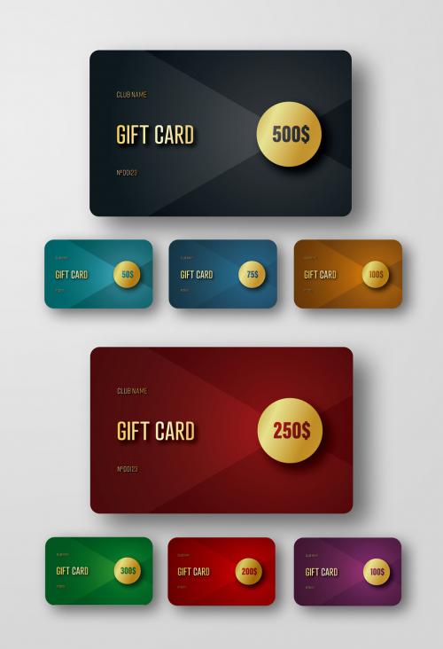 8 Gift Card Layouts 1 - 174599277