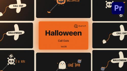 Videohive - Halloween Call Outs for Premiere Pro Vol. 05 - 48439409 - 48439409