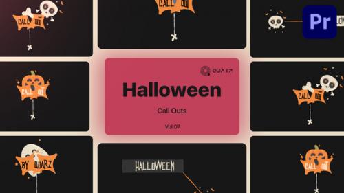 Videohive - Halloween Call Outs for Premiere Pro Vol. 07 - 48439430 - 48439430