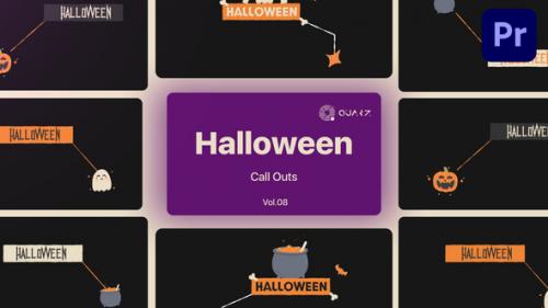 Videohive - Halloween Call Outs for Premiere Pro Vol. 08 - 48439435 - 48439435