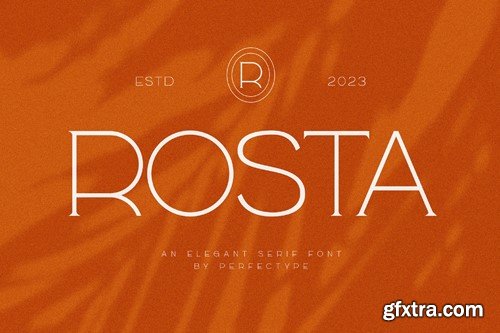 Rosta Modern Serif Font Typeface MSC7FYU