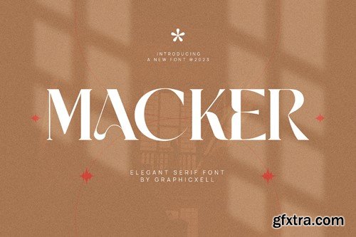 Macker Elegant Serif Font Typeface 4YLYDVW