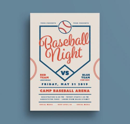 Baseball Event Flyer Layout 1 - 175275000