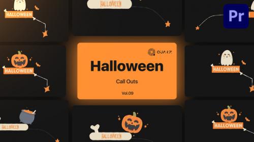 Videohive - Halloween Call Outs for Premiere Pro Vol. 09 - 48439447 - 48439447