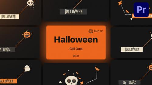 Videohive - Halloween Call Outs for Premiere Pro Vol. 11 - 48439462 - 48439462