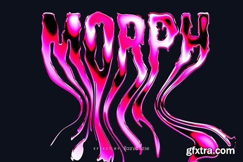 Melting Pink Chrome Text Effect Mockup 7CYBA3Q