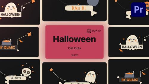 Videohive - Halloween Call Outs for Premiere Pro Vol. 12 - 48439469 - 48439469