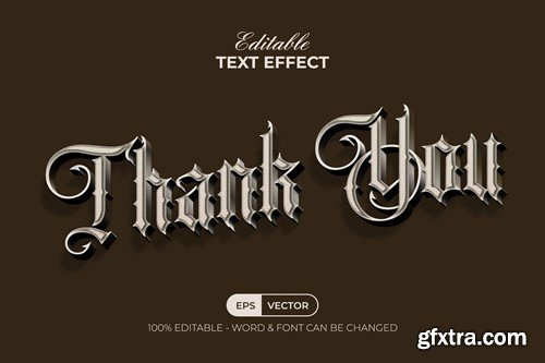 Vintage Text Effect Wave Style GMV5ZPA