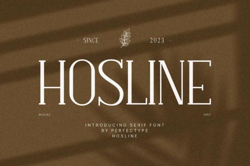 Hosline Modern Serif Font Typeface