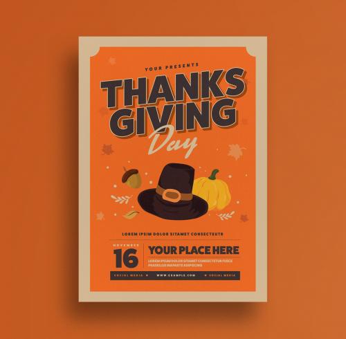 Thanksgiving Flyer 1 - 178392894