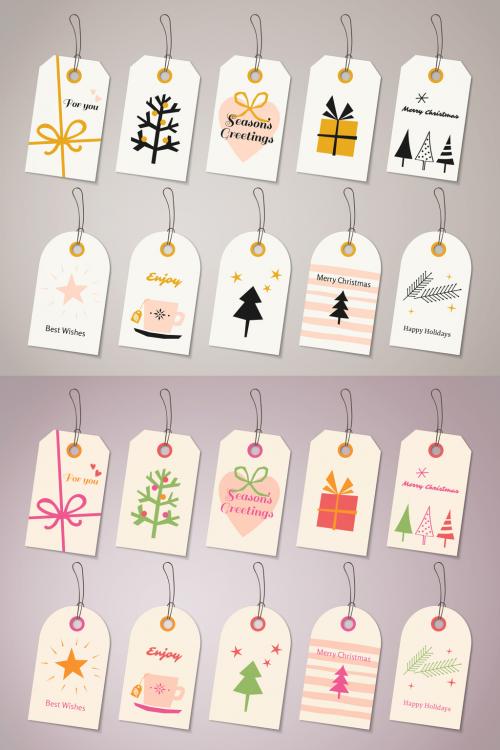 Christmas Gift Tags Set - 178705682