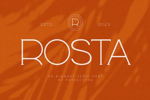 Rosta Modern Serif Font Typeface