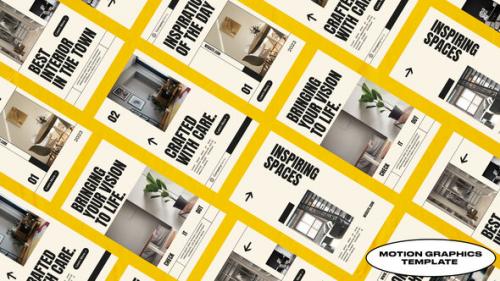 Videohive - Minimal Furniture Stores Reel | Mogrt - 48446065 - 48446065