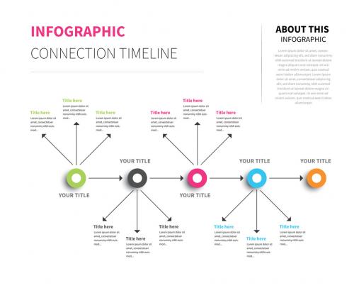 Vertical Mind Map Horizontal Infographic - 182627063