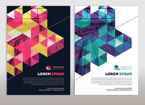 Multipurpose Flyer Layout with Geometric Element 8 - 182910274