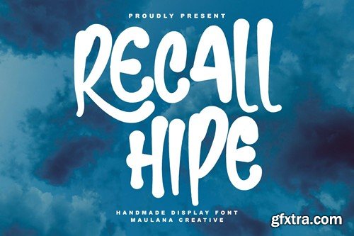 Recall Hipe Handmade Display Font 3KTAMAG