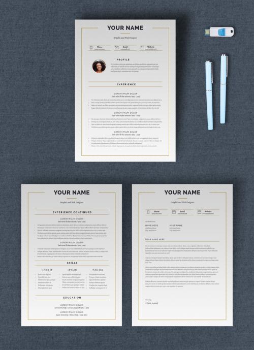 Linear Resume Layout - 183248782