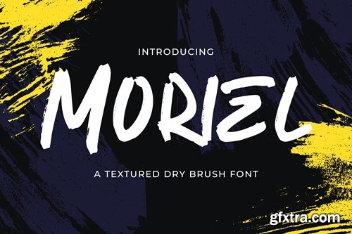 Moriel - Textured Brush Font FFYJWG7