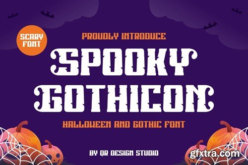 Spooky Gothicon - Halloween Font HNAXZ6V