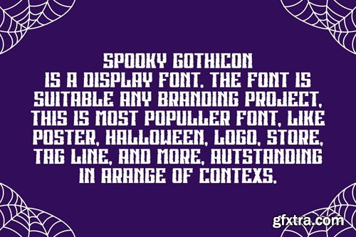 Spooky Gothicon - Halloween Font HNAXZ6V