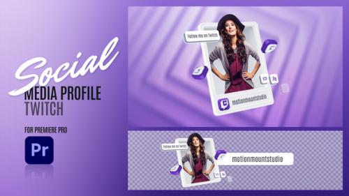 Videohive - Social Media Profile Twitch - Premiere Pro - 48449720 - 48449720