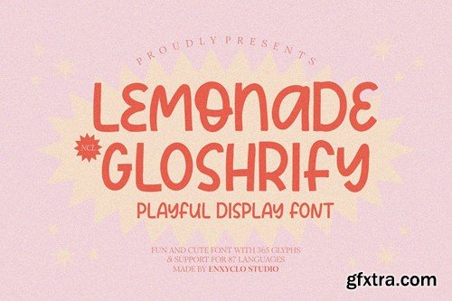 NCL Lemonade Gloshrify - Fun Handwritten Font QJJQKG4