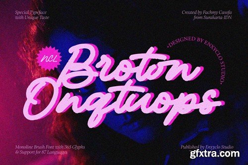 NCL Broton Onqtuops - Monoline Brush Font TABPWYH