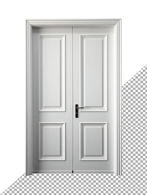 Premium PSD | A in house door with transparent background Premium PSD