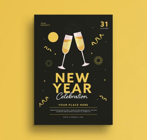 New Year Celebration Flyer - 183818965