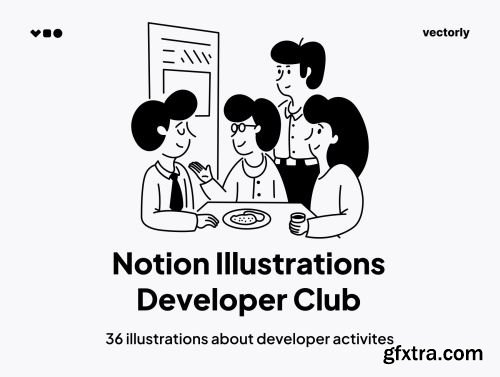 Notion Illustrations - Developer Club Ui8.net