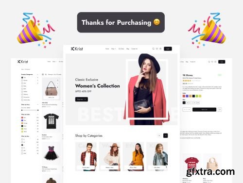 Shopping Ecommerce Web UI Kit Ui8.net