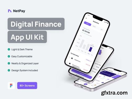 Netpay - Financial & Digital Wallet App UI Kit Ui8.net