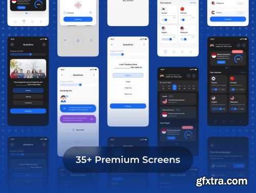 LearnKuy - Language Learning App UI Kit Ui8.net