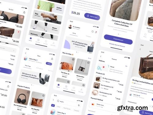 Kutuku - E-Commerce App Ui Kits Ui8.net