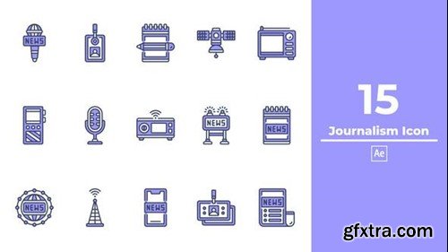 Videohive Journalism Icon After Effect 48988702