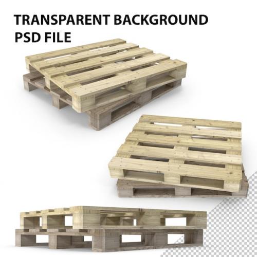 Premium PSD | Wooden pallet png Premium PSD