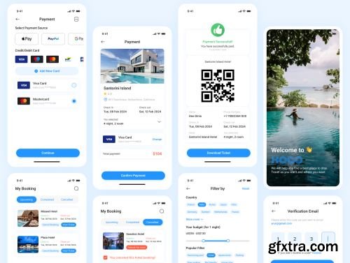 HoGo - Booking Hotel UI Kit Ui8.net