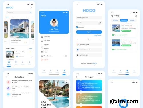 HoGo - Booking Hotel UI Kit Ui8.net