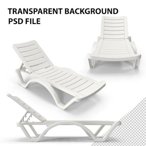 Premium PSD | Pool chaise lounge png Premium PSD